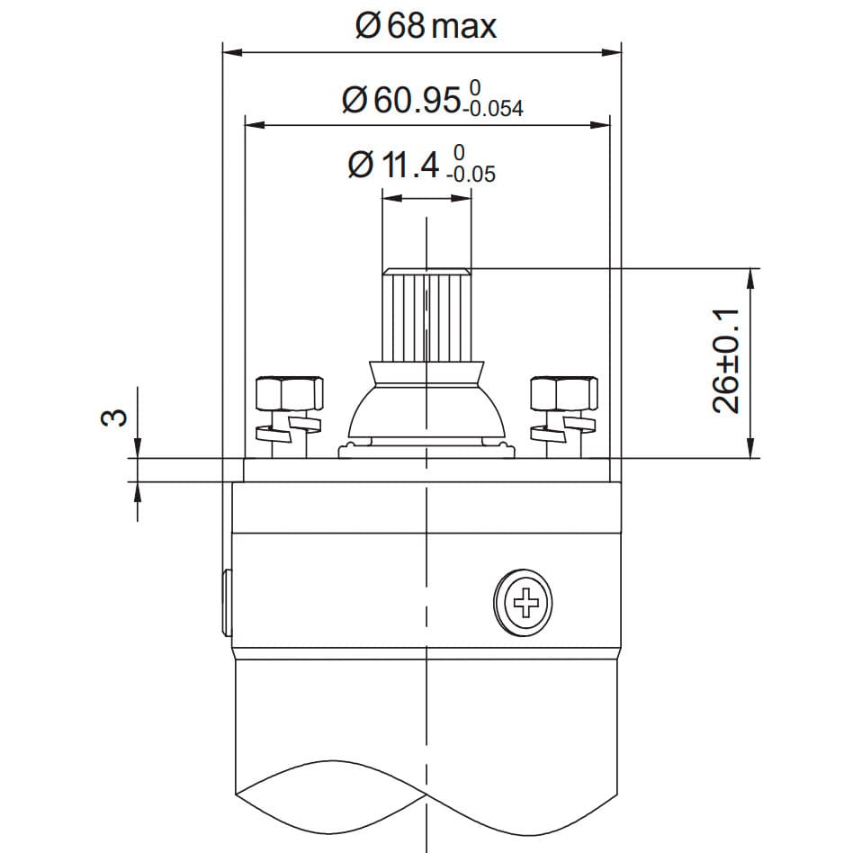 Насос Dongyin 777103 Відцентровий 0.55кВт H 86(66)м Q 45(30)л/хв Ø80мм (3SDm1.8/20)
