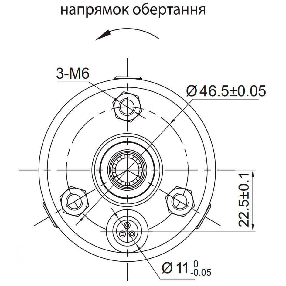 Насос Dongyin 777103 Відцентровий 0.55кВт H 86(66)м Q 45(30)л/хв Ø80мм (3SDm1.8/20)