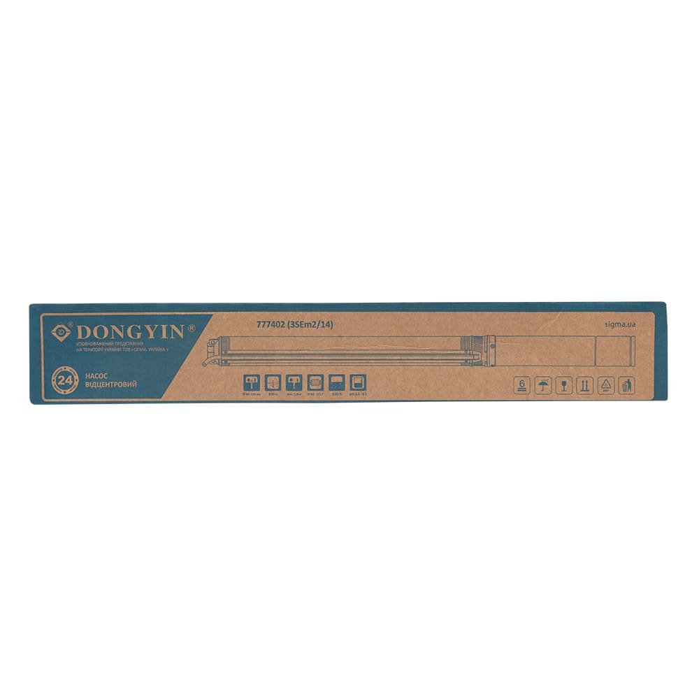 Насос Dongyin 777405 Відцентровий 1.1кВт H 163(125)м Q 45(30)л/хв Ø80мм 70м кабелю (3SEm1,8/38)