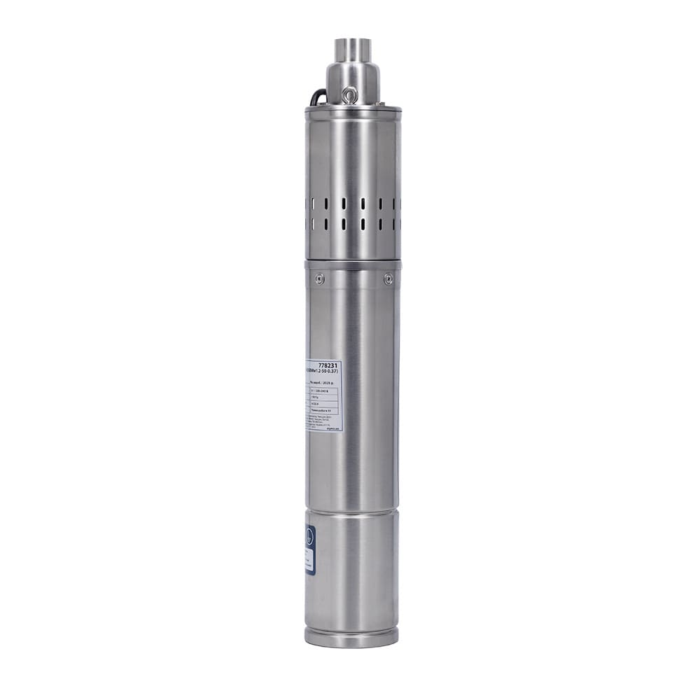 Насос шнековий 0.5кВт H 107(34)м Q 40(30)л/хв Ø96мм 10м кабелю WETRON 4QGDMw1.8-50-0.5 (778232)