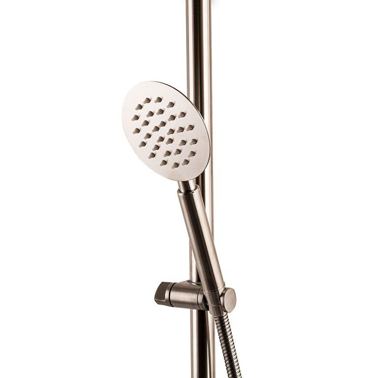 Душова колона Globus Lux ALPEN SB-BAR-0101 стійка + 2 лійки + 2 душ.шланга, Нержавійка