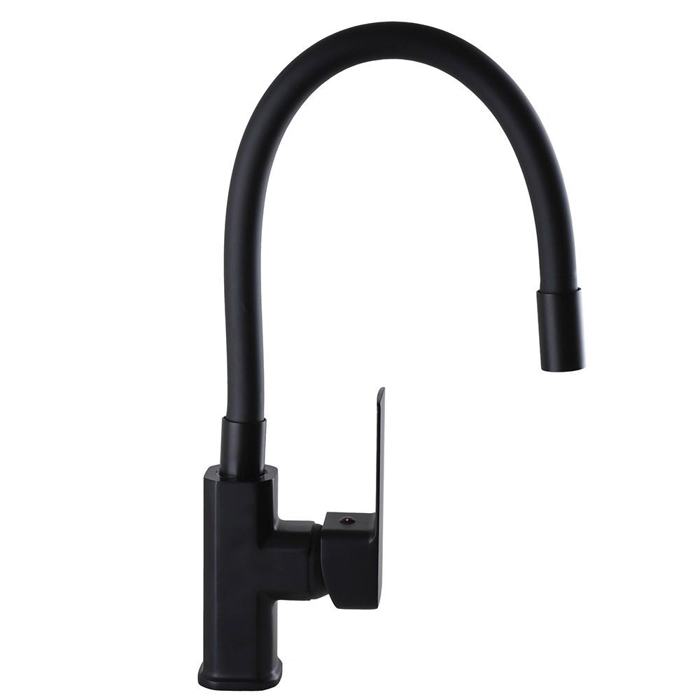 Змішувач для кухні DOMINO MALIBU DMM-203 LR-BLACK-BLACK з гнучким виливом