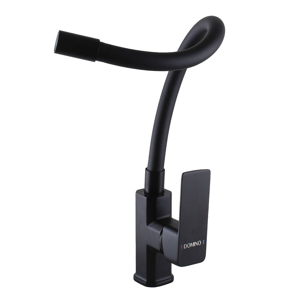 Змішувач для кухні DOMINO MALIBU DMM-203 LR-BLACK-BLACK з гнучким виливом