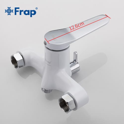 Змішувач для ванни Frap F2245, білий/хром