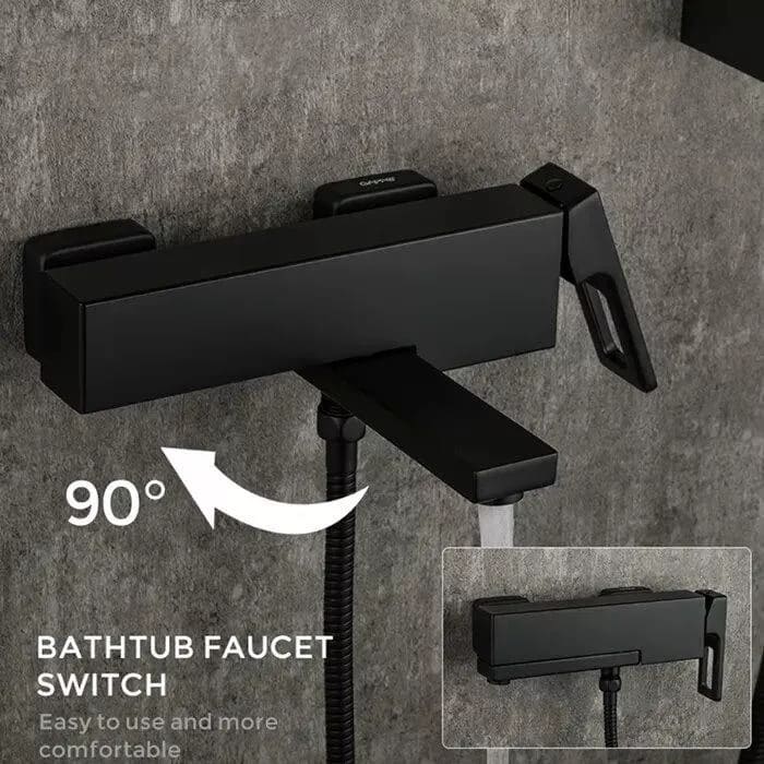 Змішувач для ванни GAPPO G3217-6, чорний