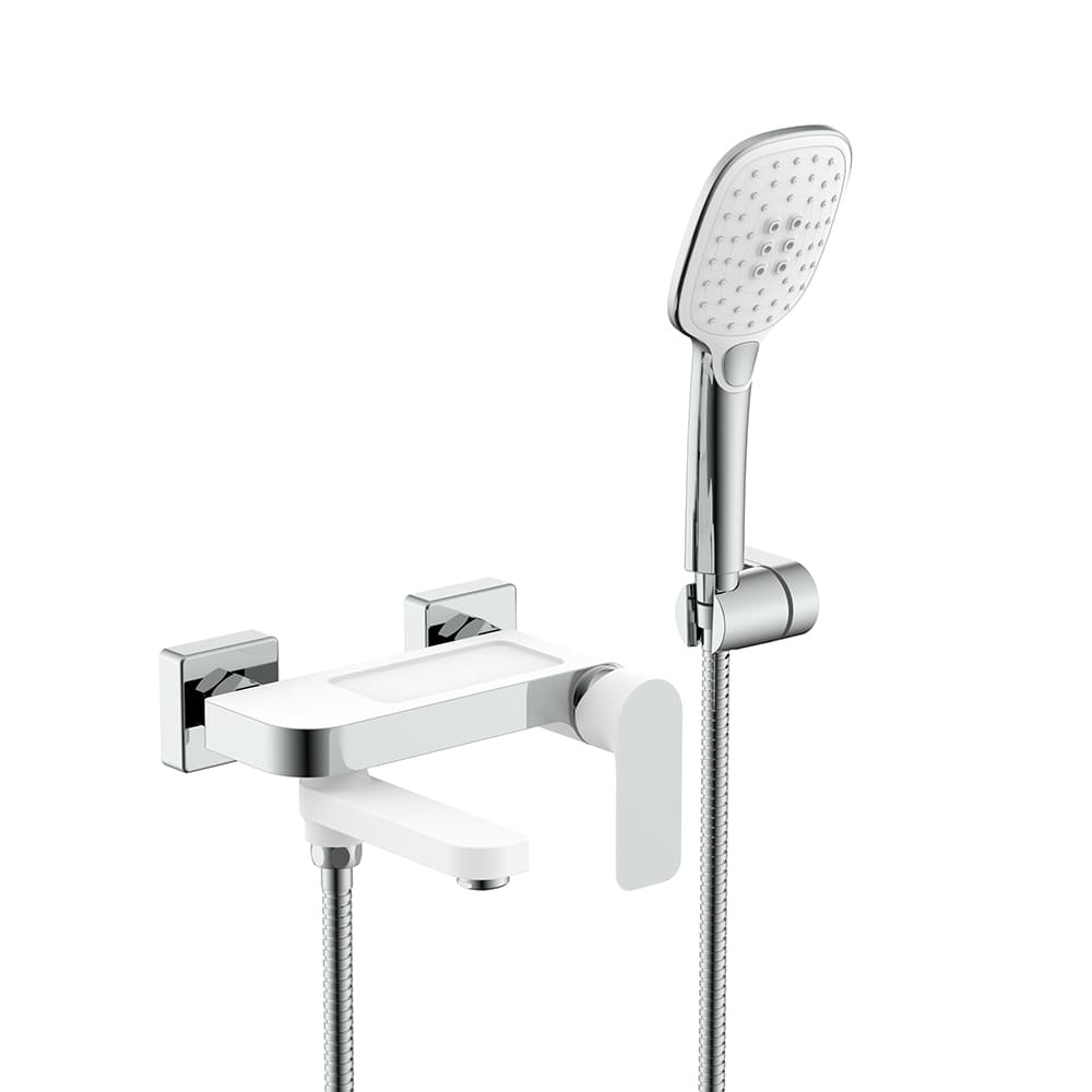 Змішувач для ванни GAPPO G3248, білий/хром