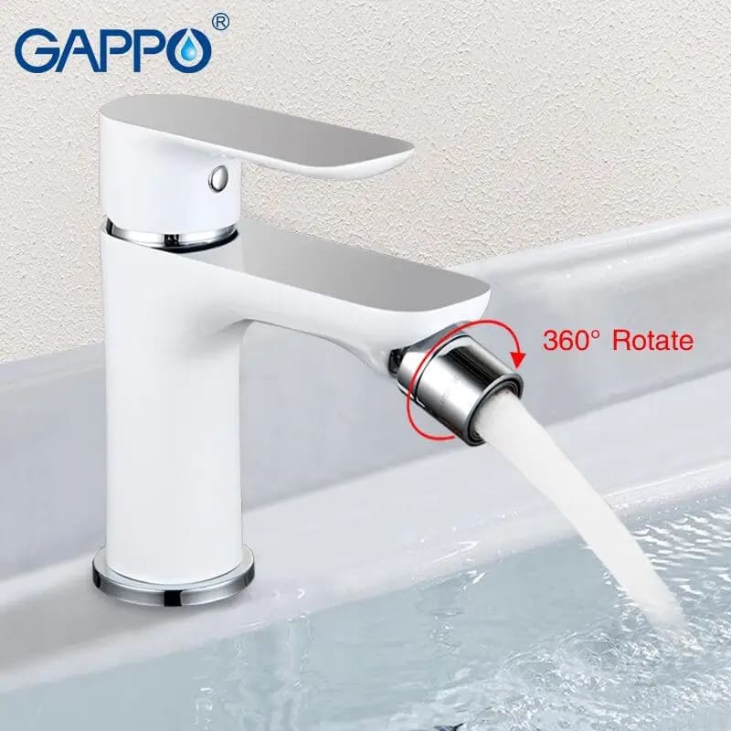 Змішувач для біде GAPPO G5048 білий/хром