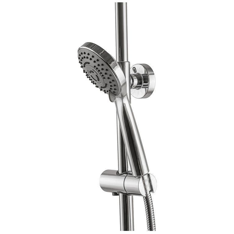 Душова колона Globus Lux GL-BAR-0101 кругла, стійка + 2 лійки + 2 душ. Шланга, Латунь