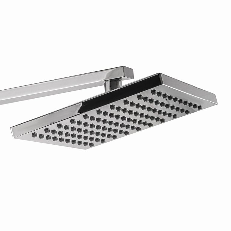 Душова колона Globus Lux GL-BAR-0707 квадратна, стійка + 2 лійки + 2 душ. Шланга, Латунь