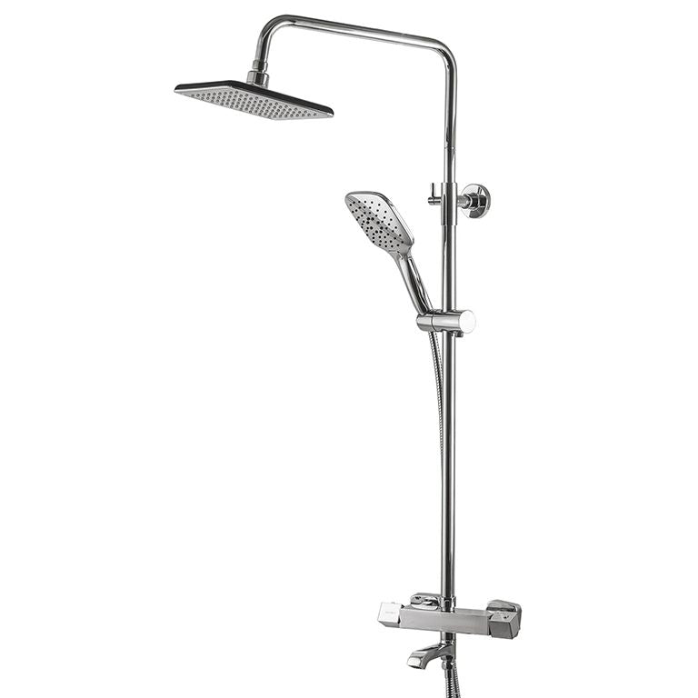 Душова система Globus Lux GLM-0041T Куб Termostatic Штанга Круглая 1350мм, з виливом латунь