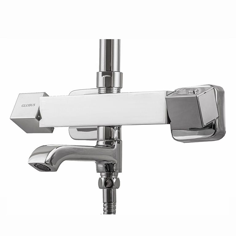 Душова система Globus Lux GLM-0041T Куб Termostatic Штанга Круглая 1350мм, з виливом латунь