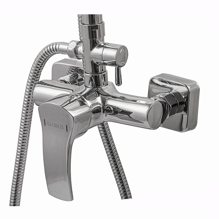 Душова система Globus Lux GLQU-0077 Queensland латунь, комплект з тропічним душем