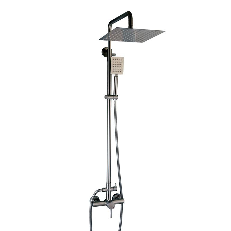 Душова система Globus Lux ALPEN SBT1-SQ-05-304 Нерж., ручна лійка SUS, Тропік SUS 250*250мм