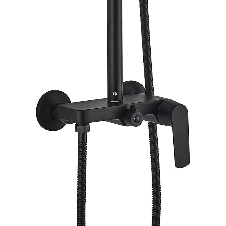Душова система Globus Lux GLA-0005N-10-BB LAGUNA без виливу латунь Чорна матовая