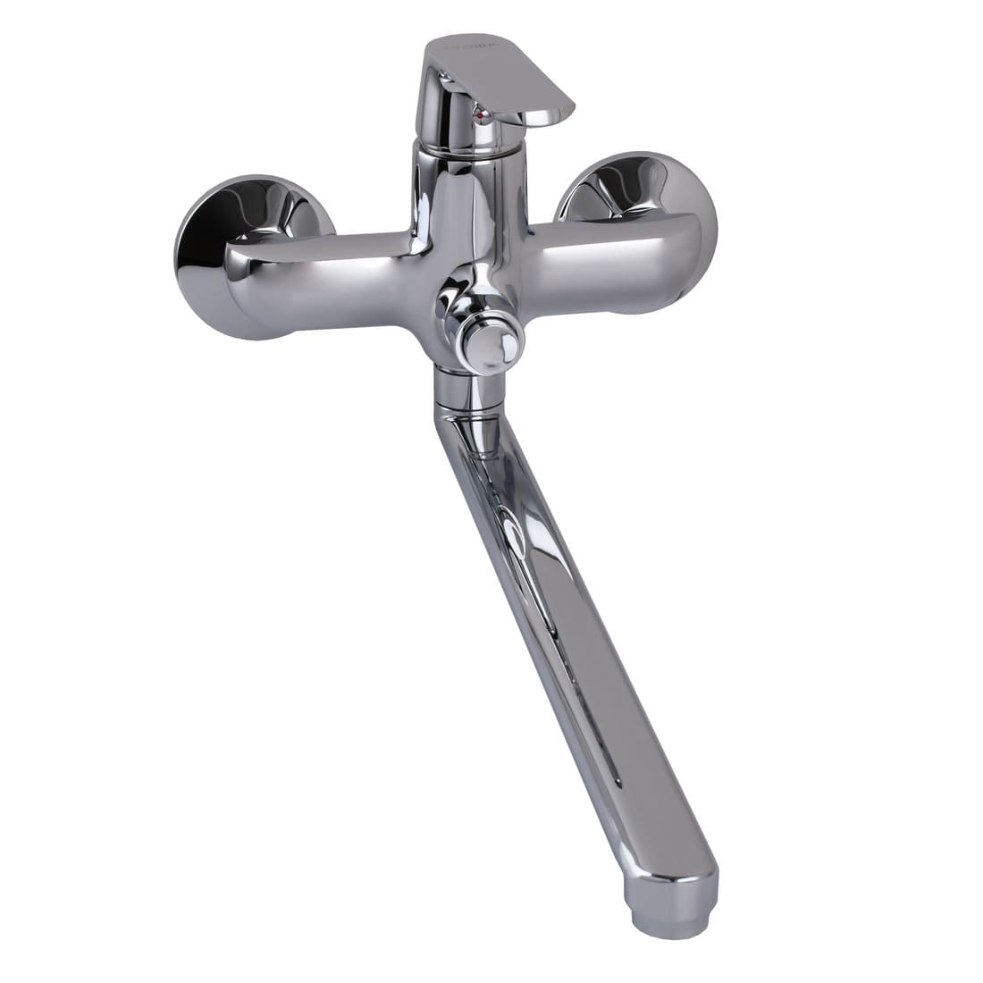 Змішувач для ванни Globus Lux Laguna GLA-0208T EURO-кнопка латунь L350мм, комплект із душем
