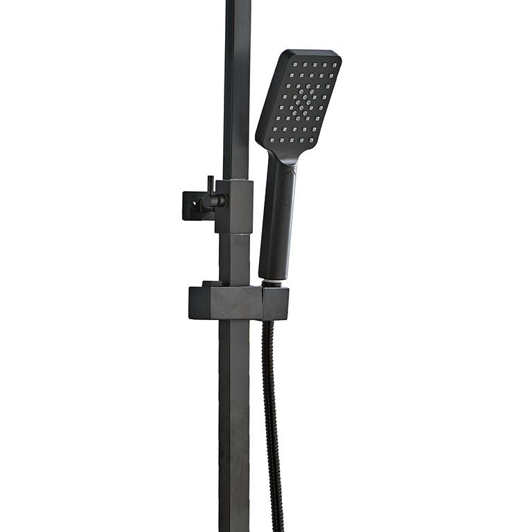 Душова система Globus Lux VAN-GLM-0026-10-BB Milano з виливом латунь H=150см, Чорний Мат.