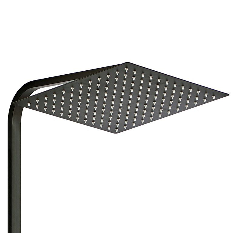 Душова система Globus Lux VAN-GLM-0026-10-BB Milano з виливом латунь H=150см, Чорний Мат.
