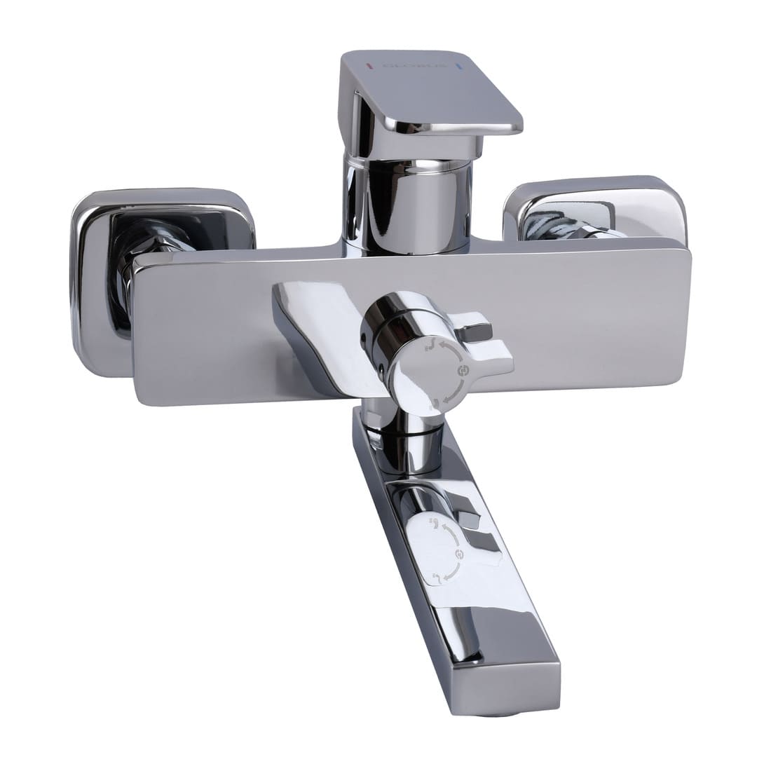 Змішувач для ванни Globus Lux Milano GLM-0102N EURO L-140мм латунь, комплект із душем