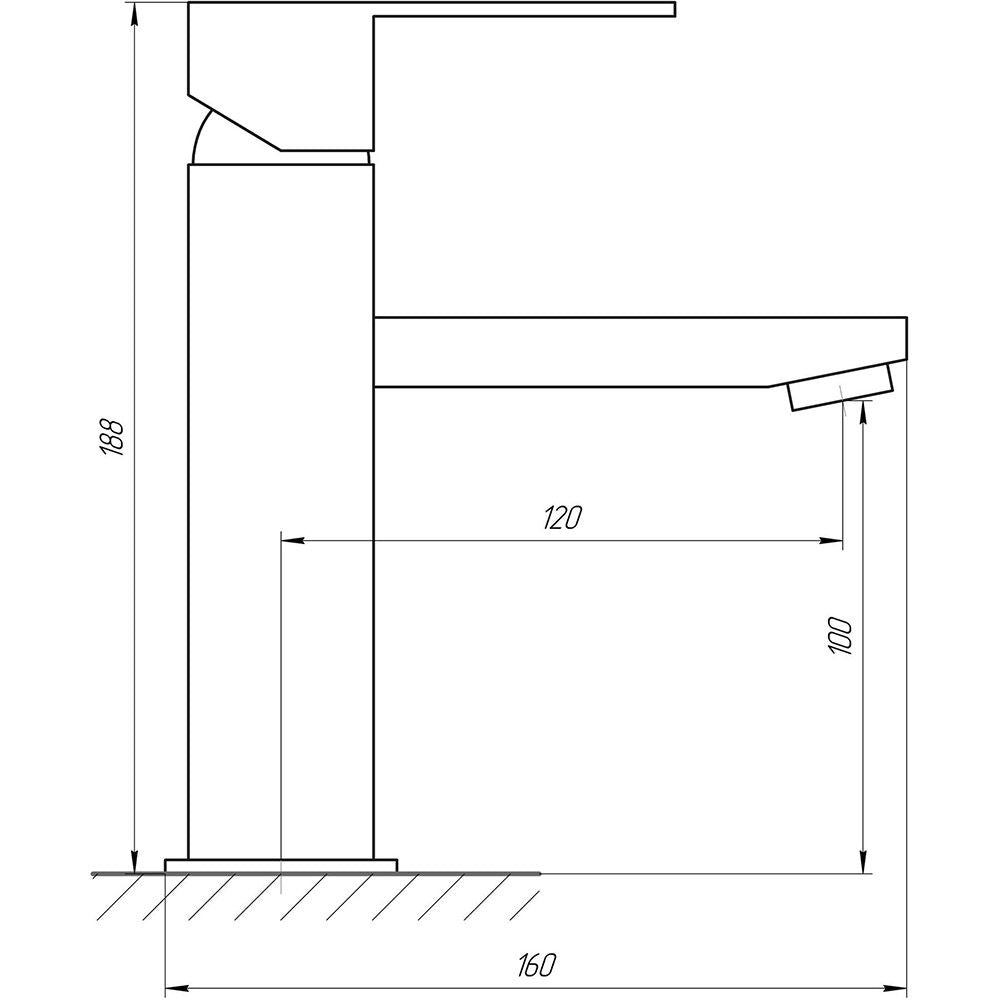 Змішувач для умивальника Globus Lux SICILIA SBQ-101-BB
