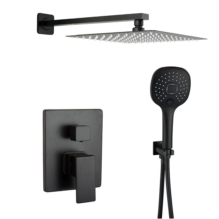 Душова система Globus Lux GLM-205-BB-SMART box КУБ вбудована, Комплект, Чорний Мат.