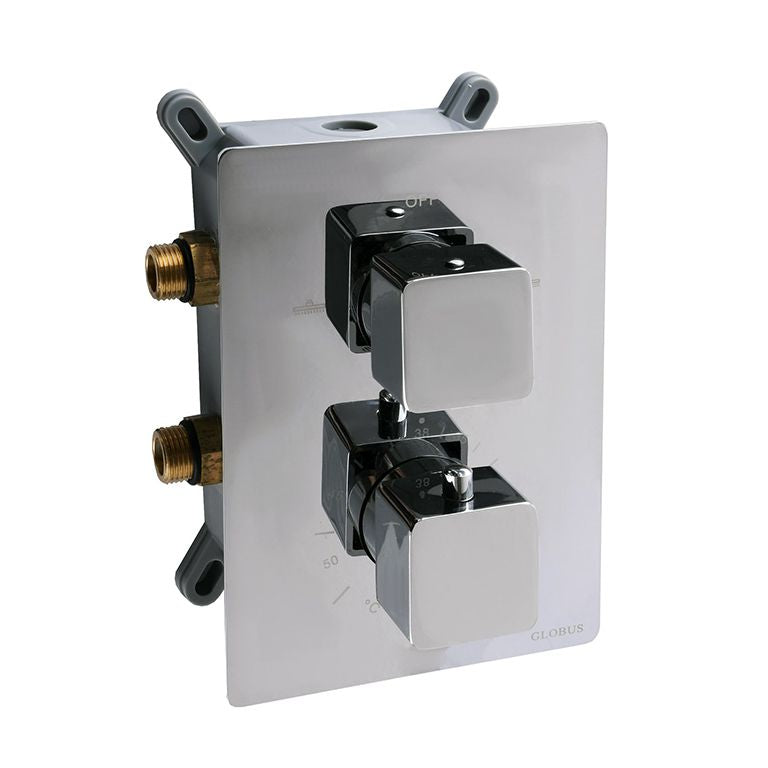 Душова система Globus Lux SMART GLM-405-TT SMART box Termostatic КУБ вбудована, Комплект, Хром