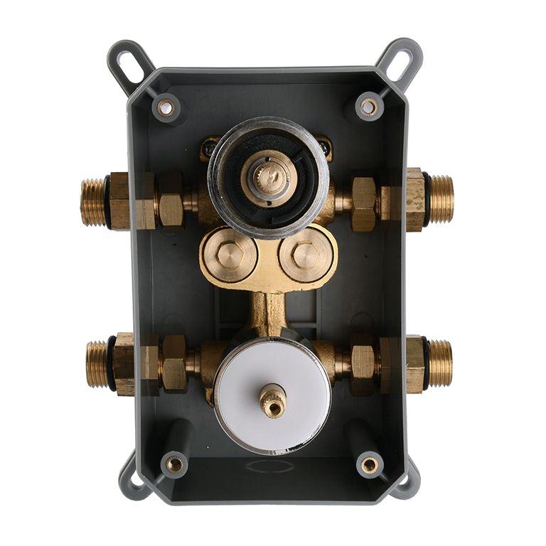 Душова система Globus Lux SMART GLM-405-TT SMART box Termostatic КУБ вбудована, Комплект, Хром