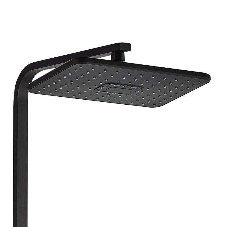 Душова система Globus Lux GLQ-0040T-BB Куб Termostatic Штанга Куб 1200мм, без вилива, Чорний Мат