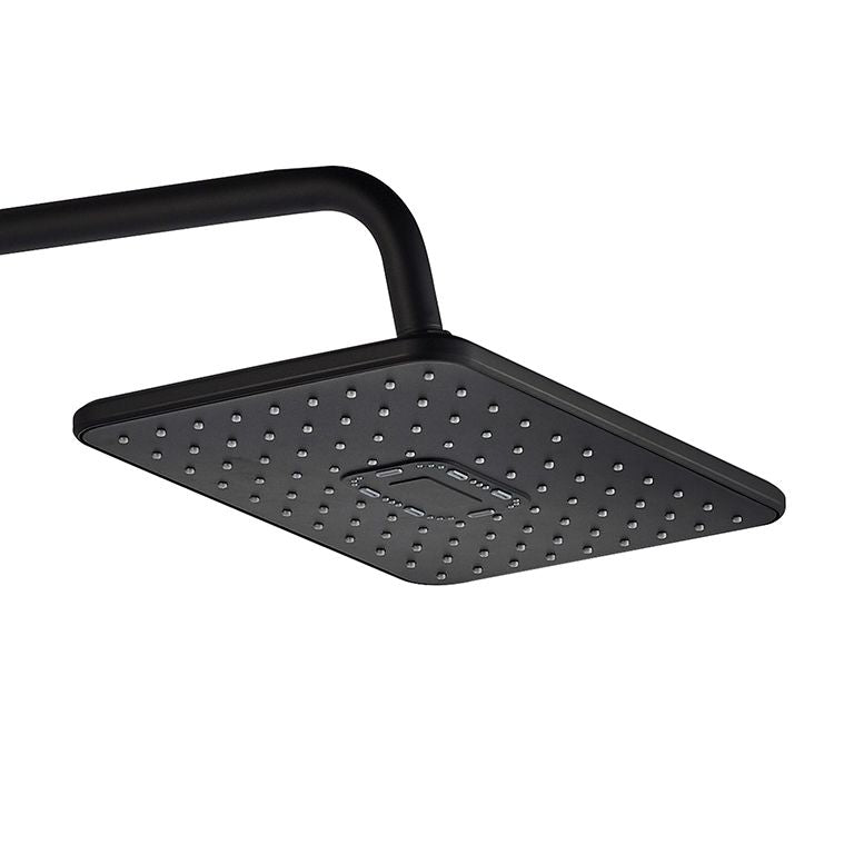 Душова система Globus Lux Laguna GLA-0041T-BB Termostatic Штанга 1400мм, з виливом Чорний Мат.