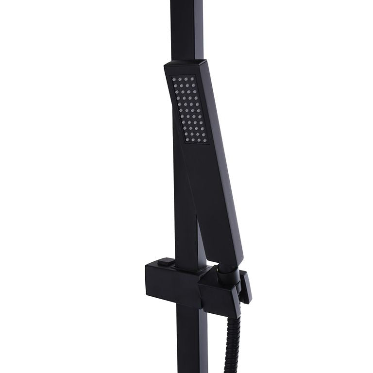 Душова система TOPAZ LEXI TL 21102-H57-BL з виливом, комплект Н-155см, Чорний