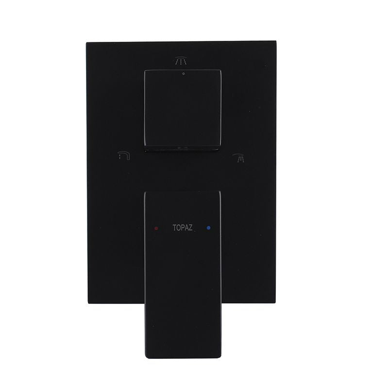 Змішувач для душу вбудований TOPAZ ODISS TO 08115-H13-BL Smart box/3 виходи, Комплект, Чорний
