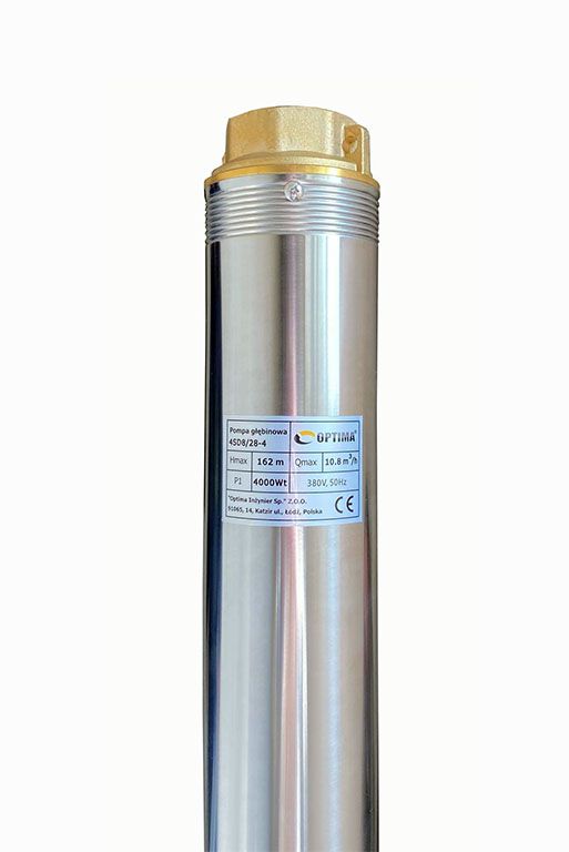 Свердловинний насос OPTIMA 4SD 8/28 4,0кВт 162м 3-фазний + кабель 15м
