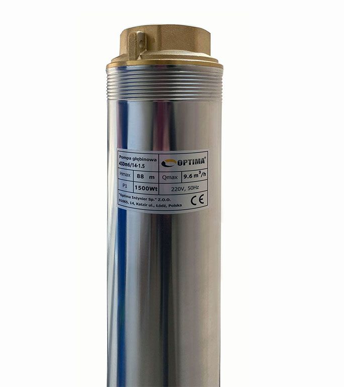 Свердловинний насос OPTIMA 4SDm6/14 1.5кВт 88м + пульт + кабель 15м