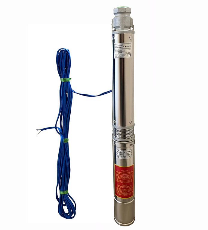 Насос свердловинний OPTIMA PM 4QJm4/11 0.75кВт 81м + кабель 15м, із вбудованим конденсатором (без пульта)