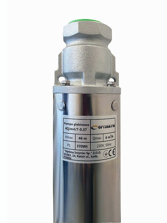 Насос свердловинний OPTIMA PM 4QJm4/7 0.37кВт 50м + 1.5 м кабель, із вбудованим конденсатором (без пульта)