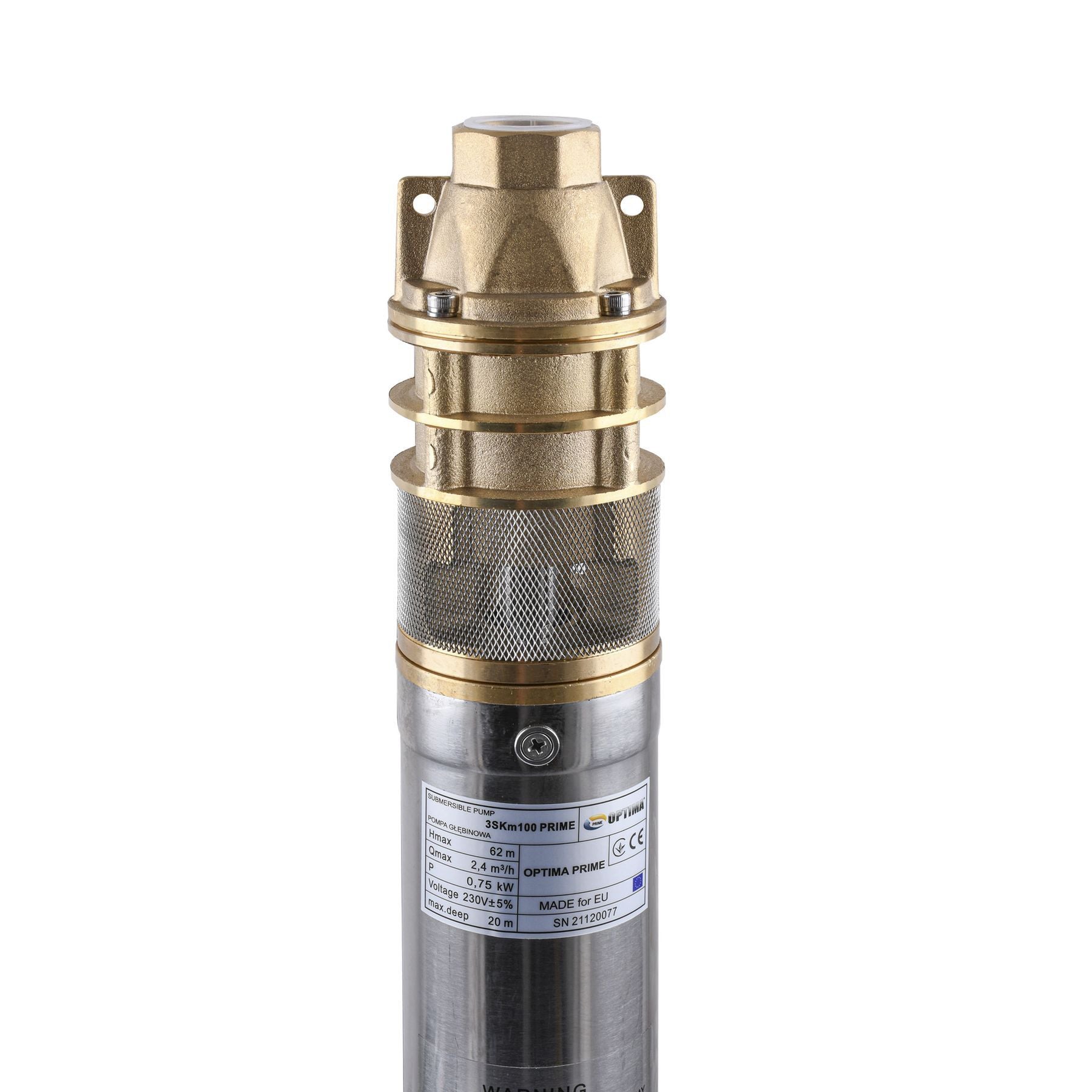 Насос свердловинний вихровий Optima 3SKm100 PRIME 0.75кВт + кабель 20м+ пульт