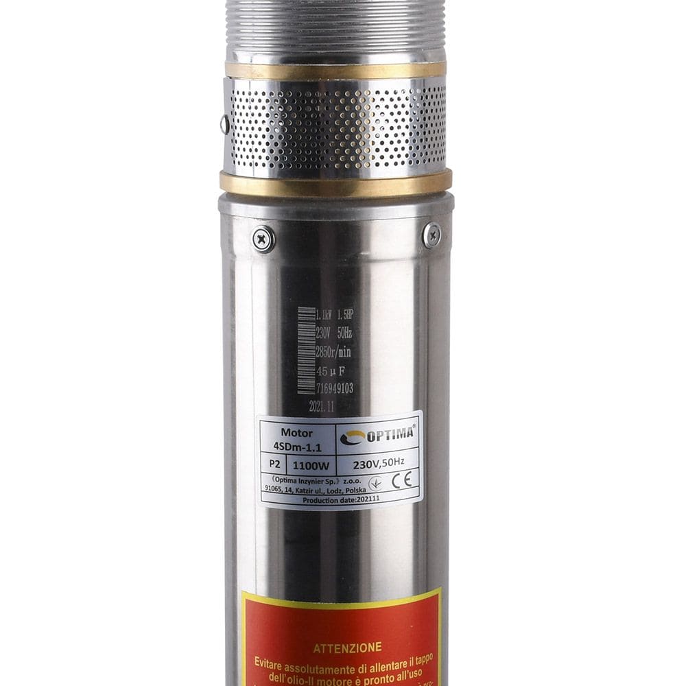 Насос свердловинний OPTIMA 4SDm3/15 1.1 кВт 109м + пульт + кабель 60м
