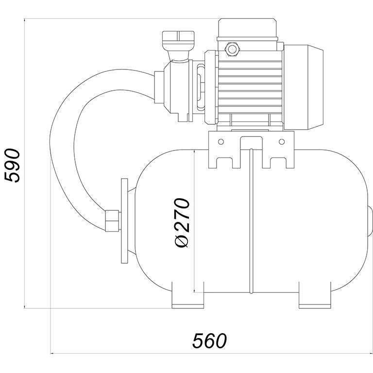 Насосна станція TR-B (Насос KF-3 0,55кВт) SAER