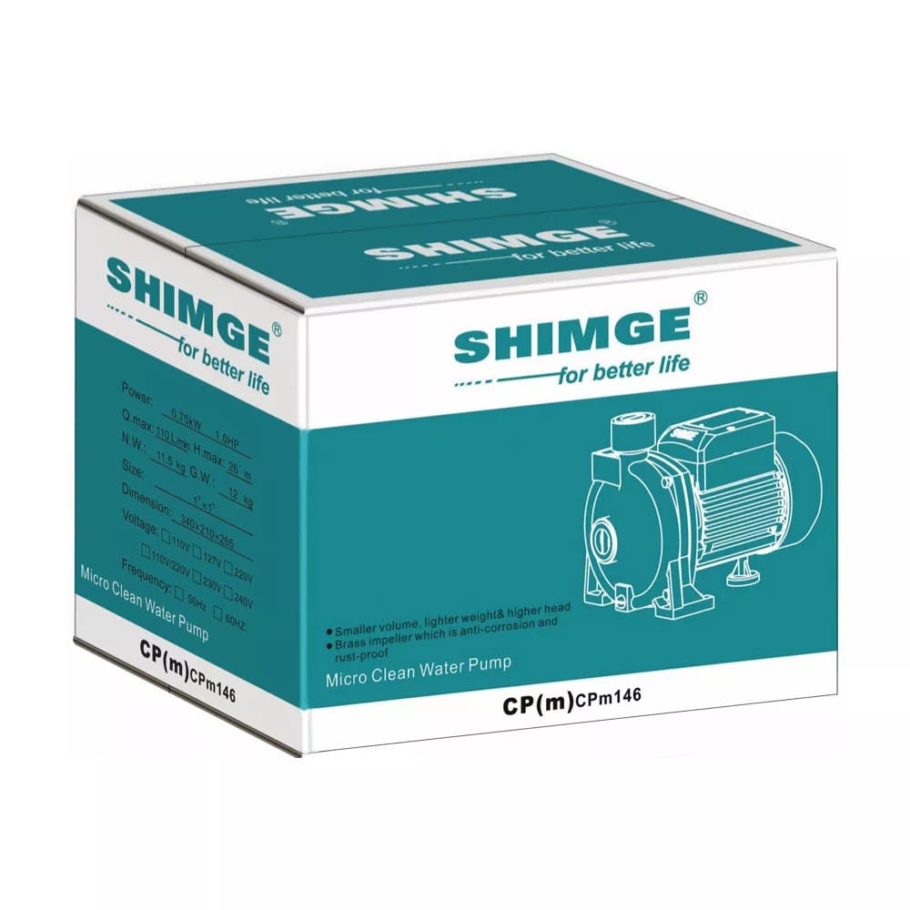 Відцентровий насос SHIMGE CPm200 поливальний 2.2 кВт, Нmax 55 м, Qmax 140 л/хв