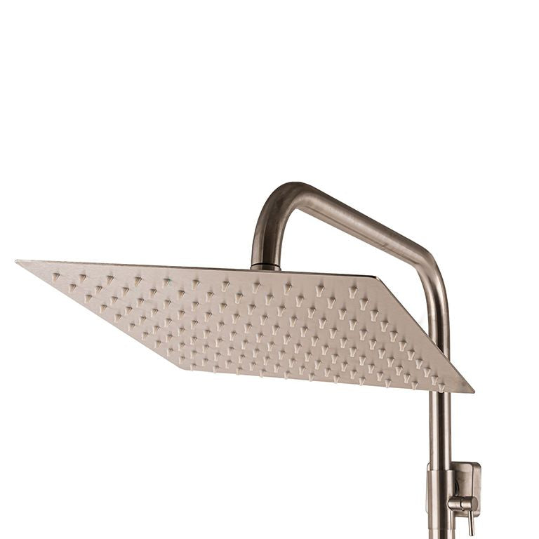 Душова система Globus Lux SICILIA SBQ-SH-105 Квадро Нержавійка, лійка 250х250mm, кругла трубка, Комплект