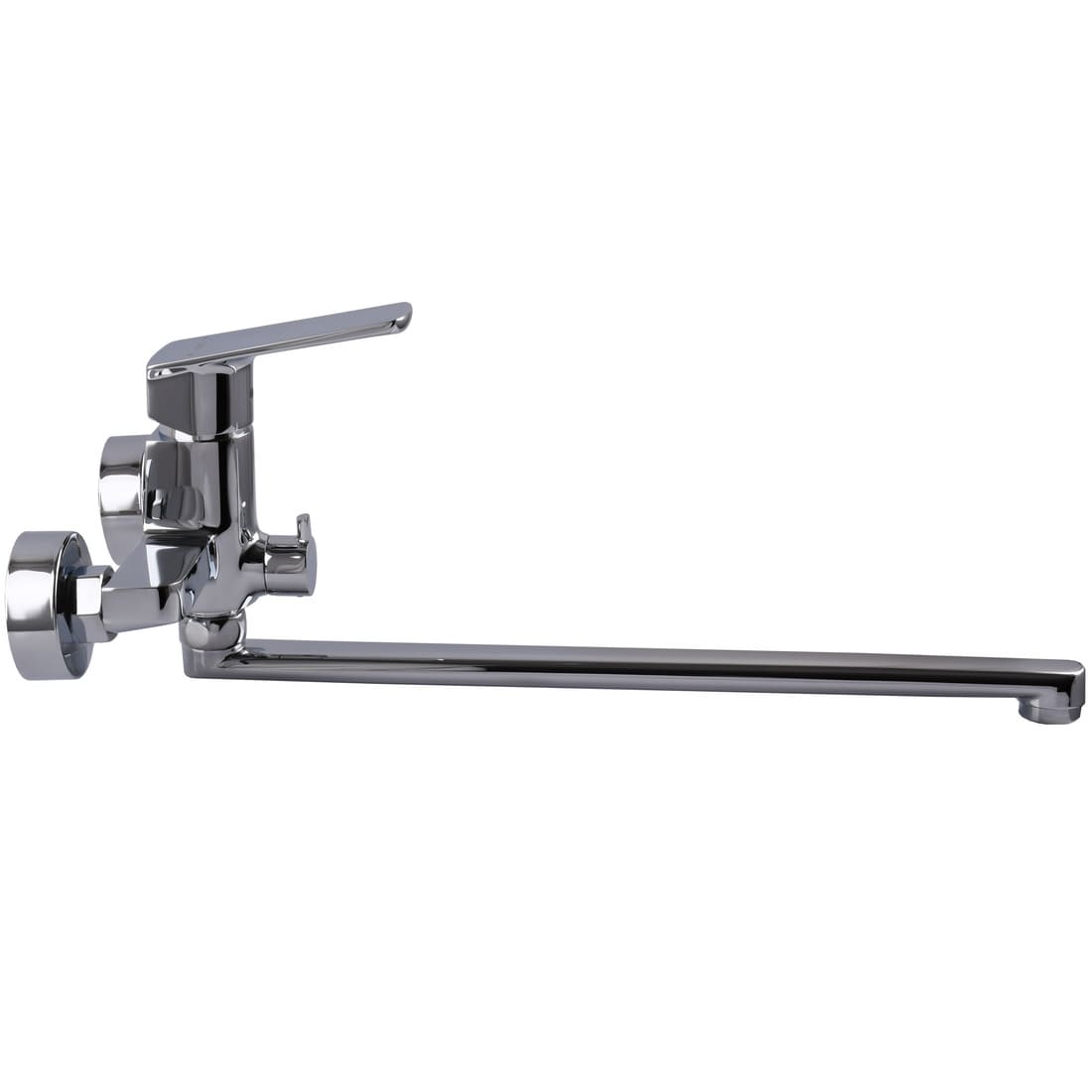 Змішувач для ванни TOPAZ LEXI TL21208A-H57-BL гусак 350мм, EURO перемикач, cartridge D35, чорний матовий, комплект із душем