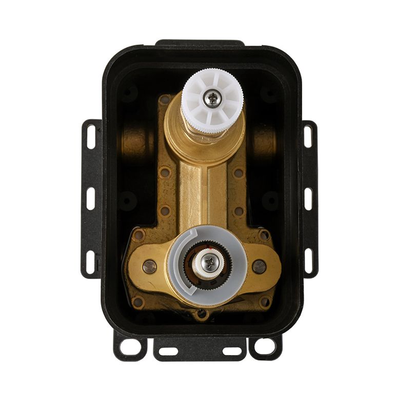 Змішувач для душу вбудований TOPAZ ODISS TO 08117-L03-BL-TT Termostat Smart box/3 WAY, Комплект-Чорний