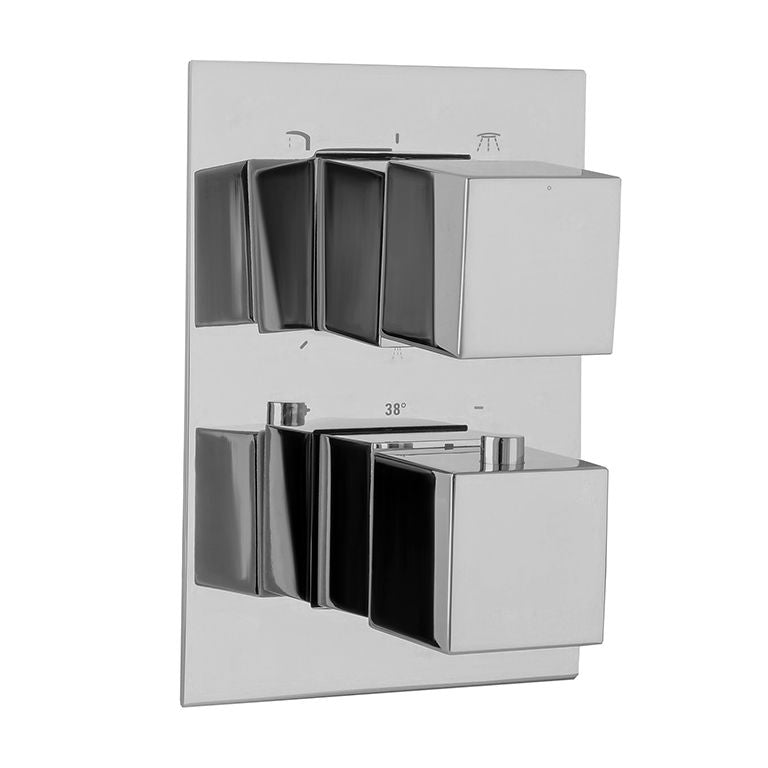 Змішувач для душу вбудований TOPAZ ODISS TO 08117-L03-TT Termostat Smart box/3 споживача, Комплект-ХРОМ