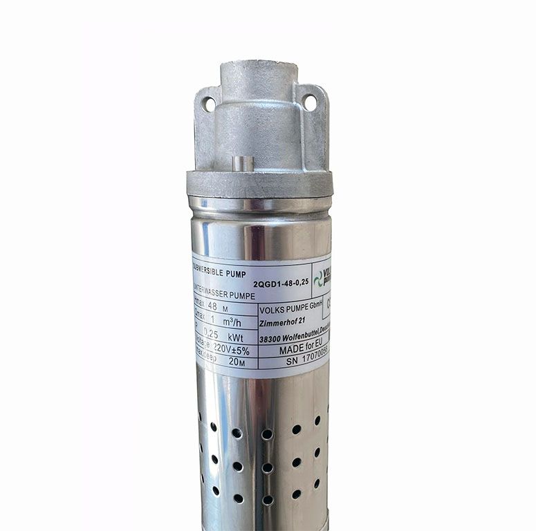 Свердловинний насос шнековий VOLKS pumpe 2QGD 1-48 0.25кВт + кабель 15м