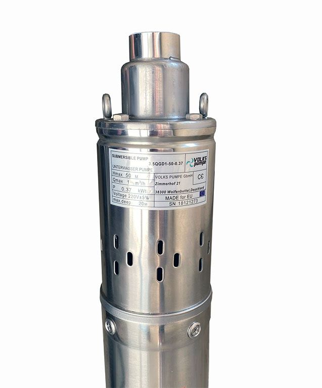 Свердловинний насос шнековий VOLKS pumpe 3,5QGD 1-50 0.37кВт + кабель 15м