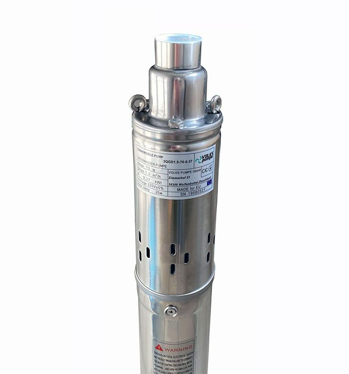 Свердловинний насос шнековий VOLKS pumpe 3QGD 1.5-70 0.37кВт + кабель 15м