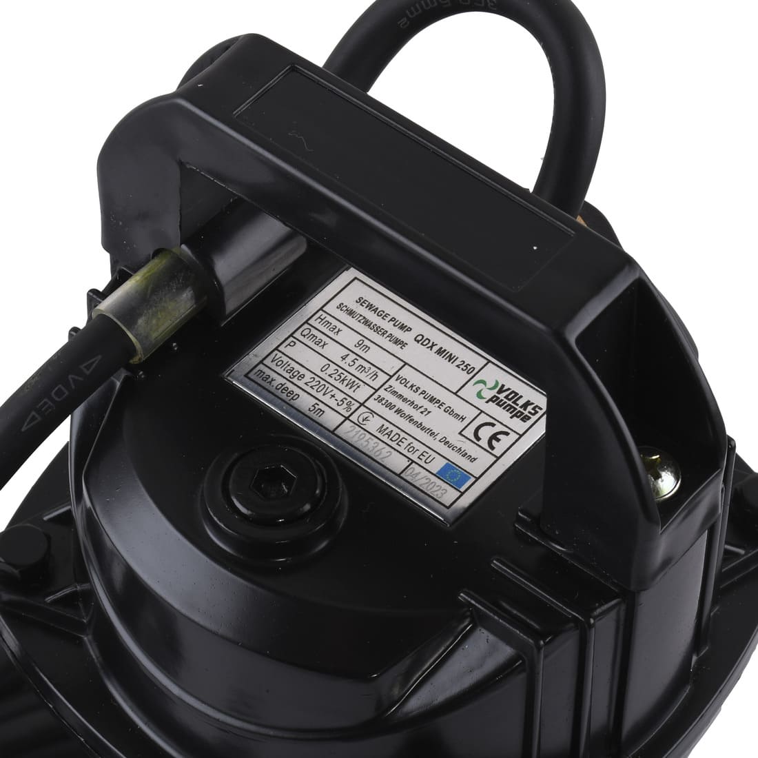 Насос Дренажний VOLKS pumpe QDX mini 0,25кВт