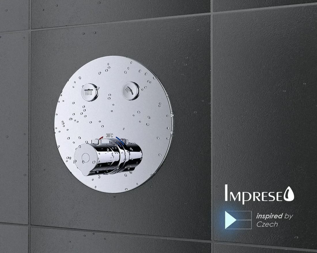 Змішувач для душу прихованого монтажу Imprese CENTRUM VRB-15410Z