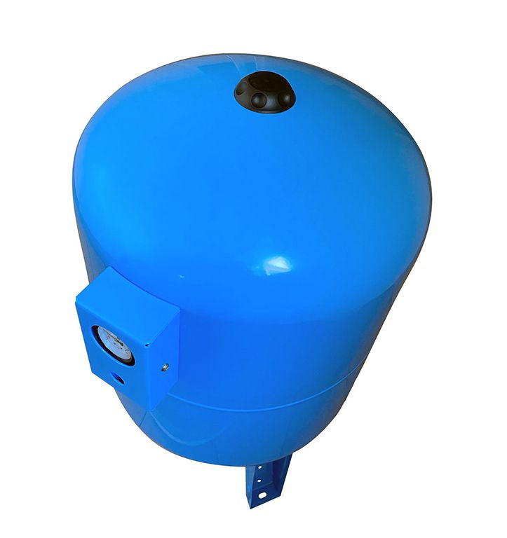Гідроаккумулятор 100л VOLKS pumpe 10bar вертик. (з манометром)