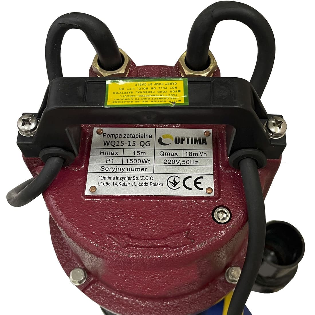 Фекальний насос з подрібнювачем Optima WQ15-15QG 1.5кВт