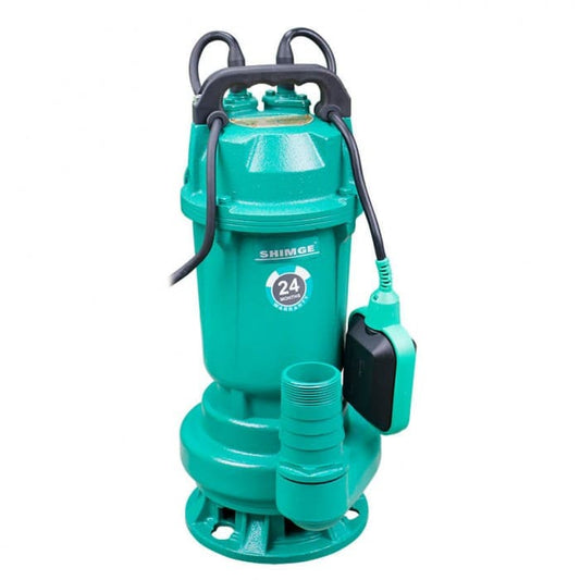 Насос Дренажно-Фекальний SHIMGE WQD6-12-0.55L4(F) (0.55кВт, Нmax=15м, Qmax=267 л/хв) з поплавком